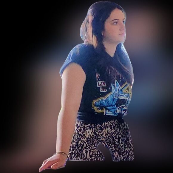 🌴WORTHINGTON BROWN AND WHITE MIDI FLARE SKIRT 14 - Picture 2 of 5